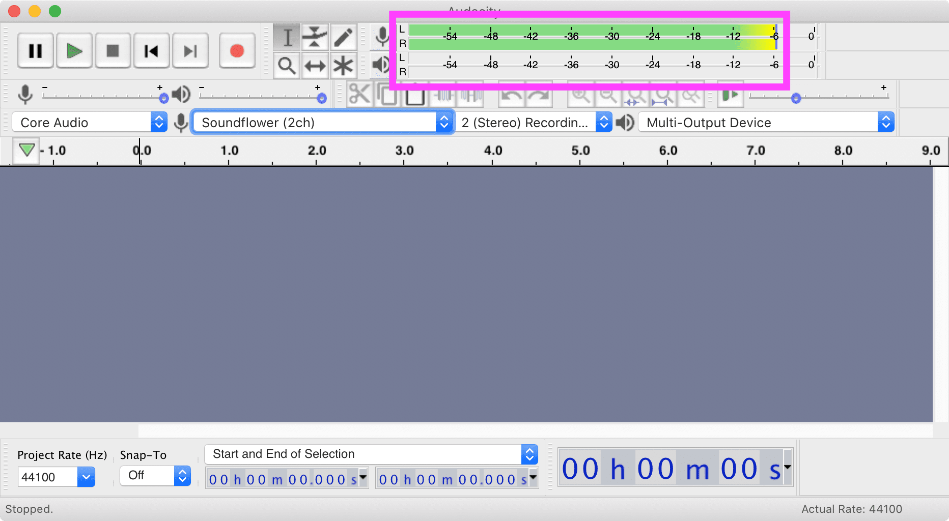 Audacity output visualizer